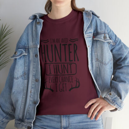 Im an avid hunter - Heavy Cotton Tee - Image 57