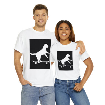 Skatebordercollie - Heavy Cotton Tee - Image 22